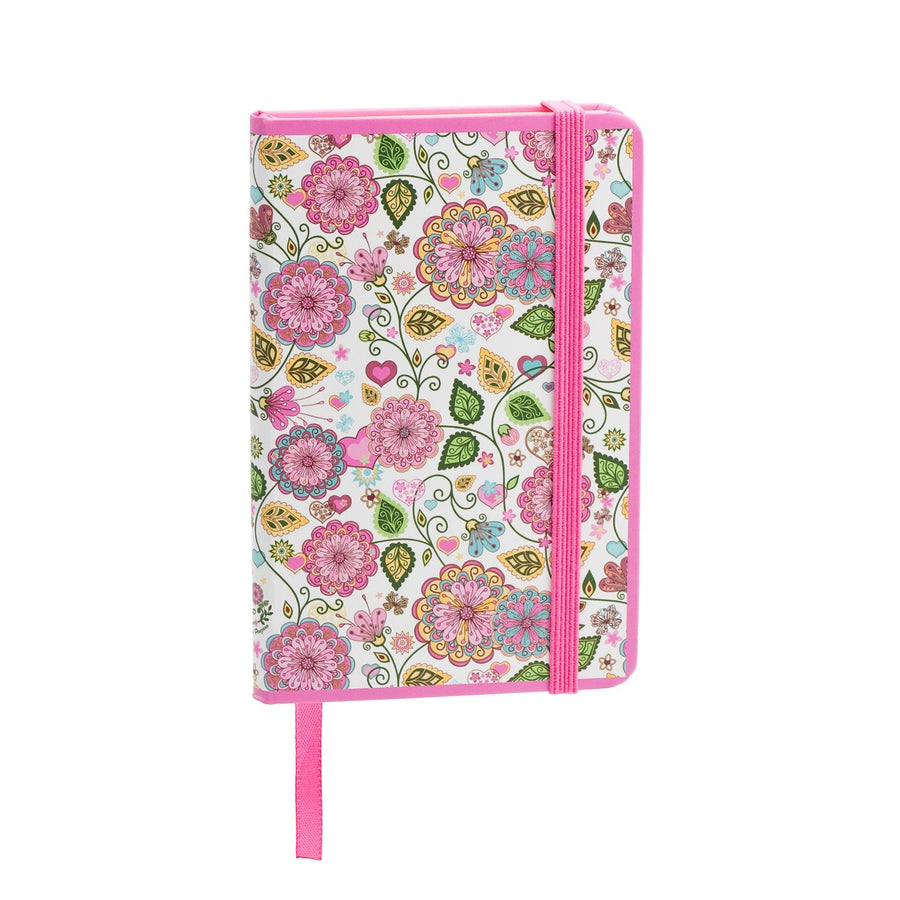 Libreta de Notas A7 con Cubiertas Rígidas Colección Flores