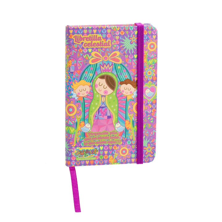 Libreta de Notas A7 con Cubiertas Rígidas Colección Virgencita Plis