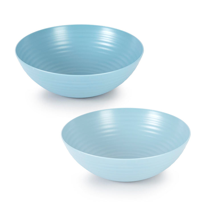 Plastic Forte Classic - Juego de 2 Fruteros para Cocina 3.25L Redondos. Azul