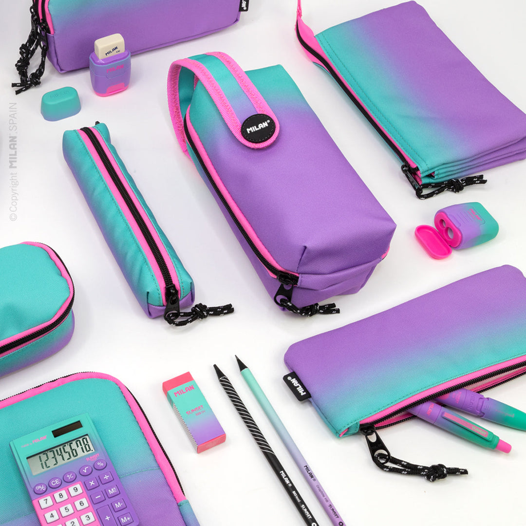 MILAN Sunset - Estuche Portatodo Multiusos en Formato Mini. Rosa