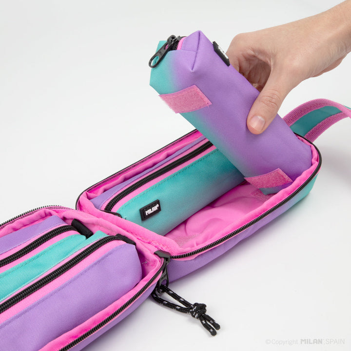 MILAN Sunset - Estuche Portatodo Multiusos en Formato Mini. Rosa