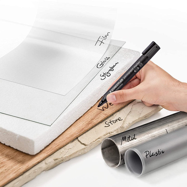 STAEDTLER 352 WP4-1 - Rotulador Permanente Lumocolor Punta Redonda 2 mm. Pack 4X