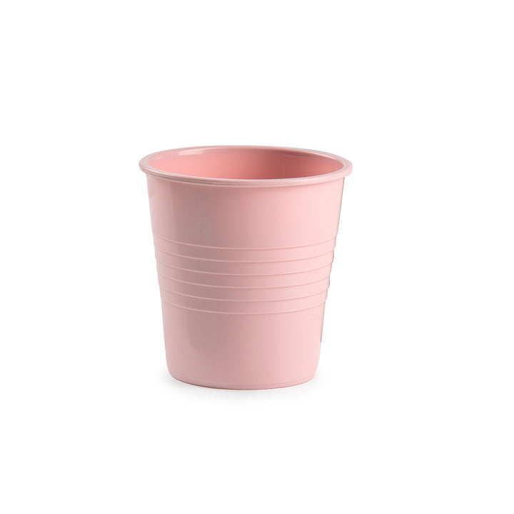 Plastic Forte - Lote de 6 Vasos de Agua de 120 ml Reutilizables. Ideal Fiestas. Rosa