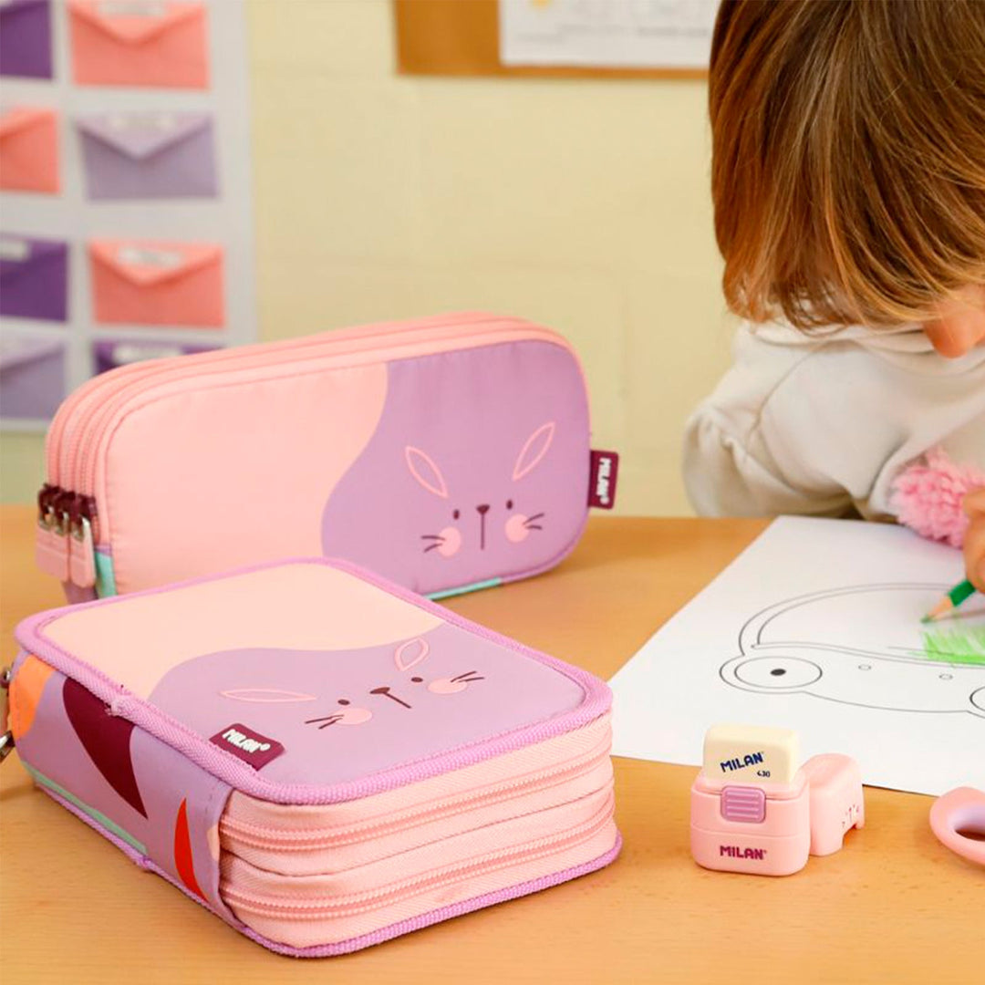 MILAN Fun Animals - Combinación de Goma y Cepillo Eraser & Brush. Surtido