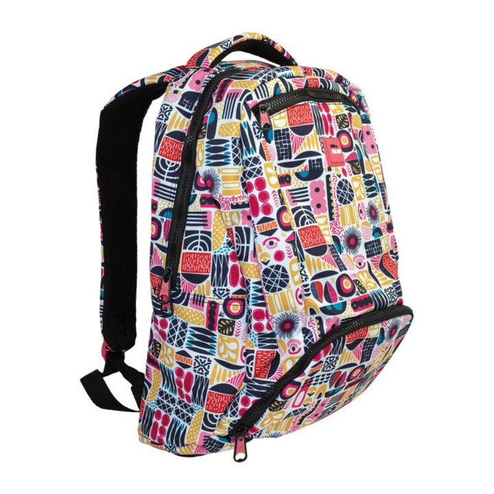 MILAN Shapes -  Mochila Escolar con Divisor para Portátil, Capacidad 28L, Rosa