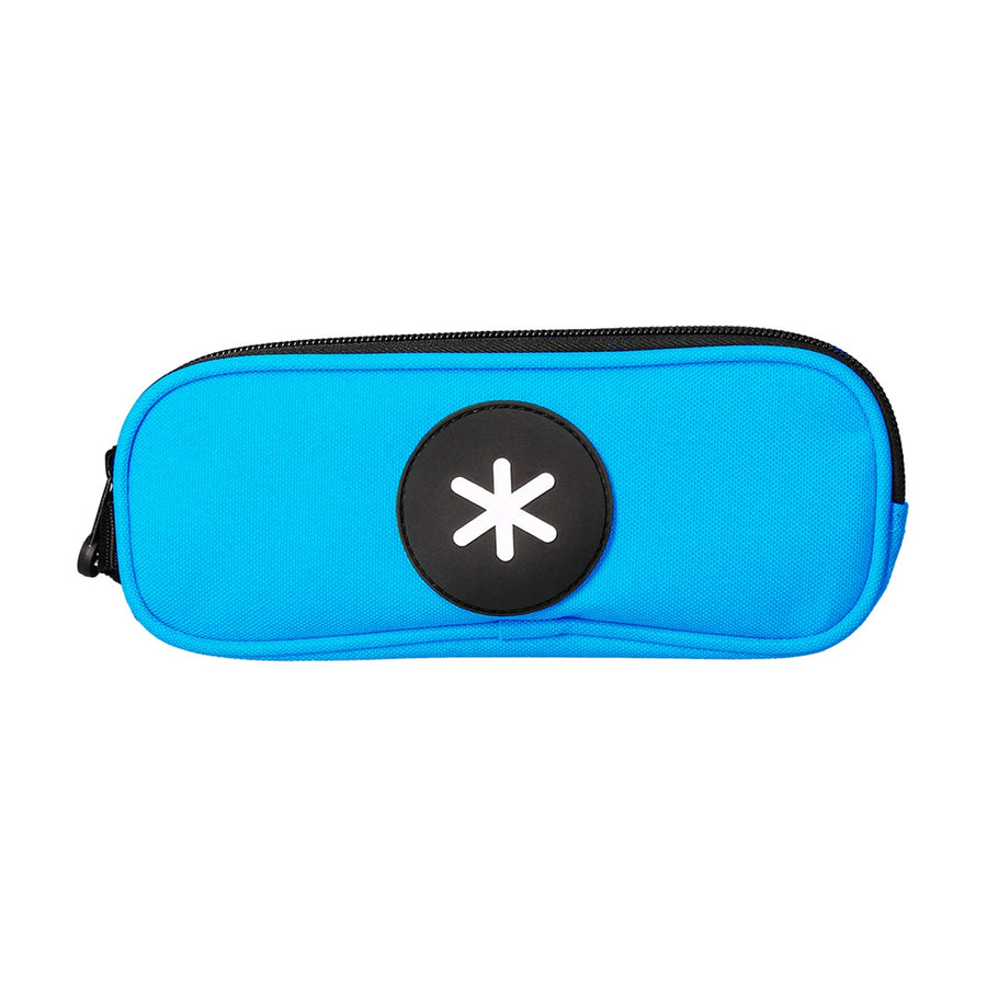 Antartik - Estuche Escolar Doble Portatodo de Alta Capacidad con 2 Cremalleras. Azul