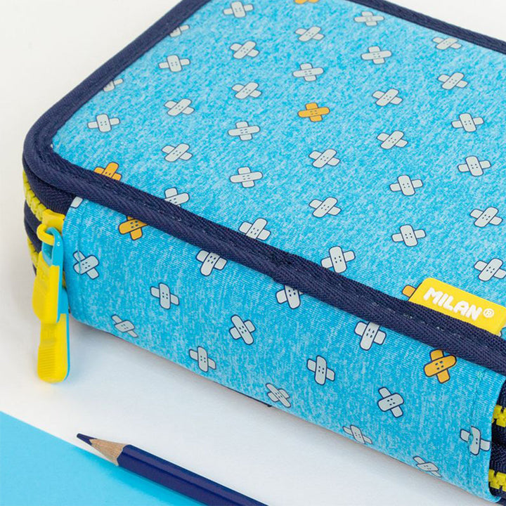 MILAN Kickflip - Estuche Portatodo Multiusos en Formato Mini. Gris