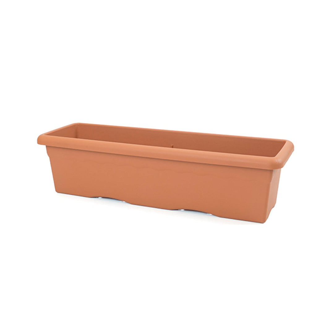 Plastiken TERRA - Plato Rectangular de 77 cm para Jardinera de 80 x 33 cm. Terracota