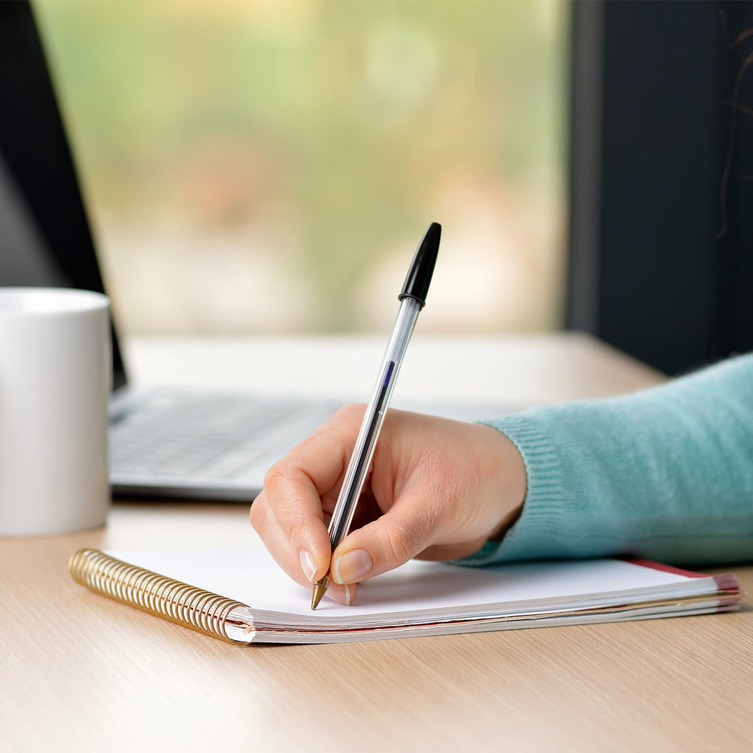 BIC - Set de 10 Bolígrafos Cristal Original Medium de Tinta de Aceite. Azul