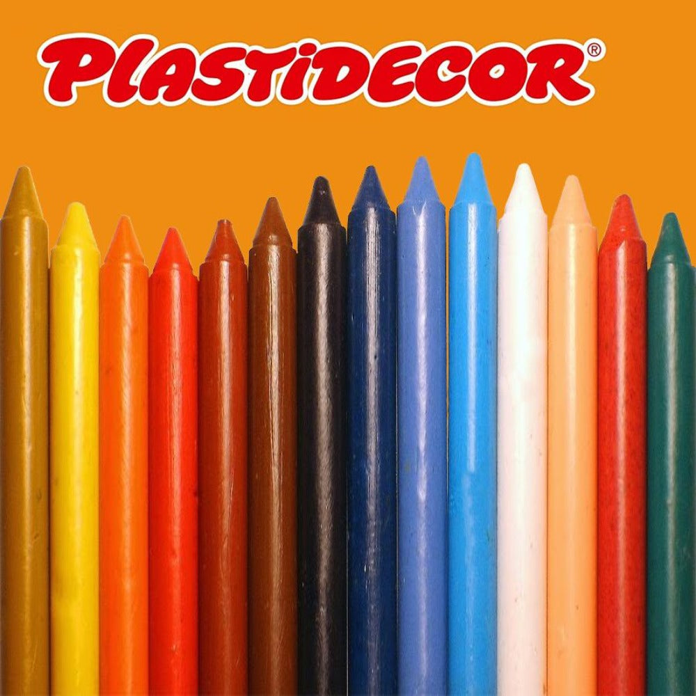 BIC 8757711 - Caja de 18 Lápices de Cera PLASTIDECOR. Seguros para Niños Norma EN71