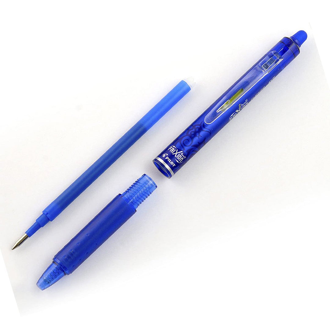 PILOT FriXion Ball Clicker - Bolígrafo Borrable y Recargable de 0.7mm, Softgrip Anti Fatiga