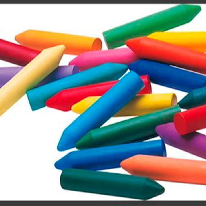 ALPINO Dacs - Caja con 12 Lápices de Cera Blanda en Colores Brillantes