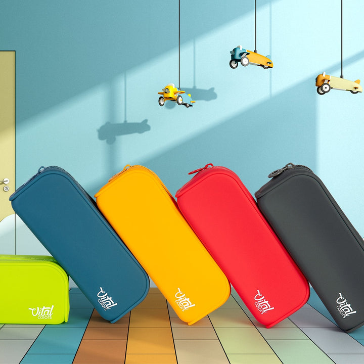 Estuche Multiuso en Silicona con Tacto Ultra Soft, Edición Vital Colors. Amarillo