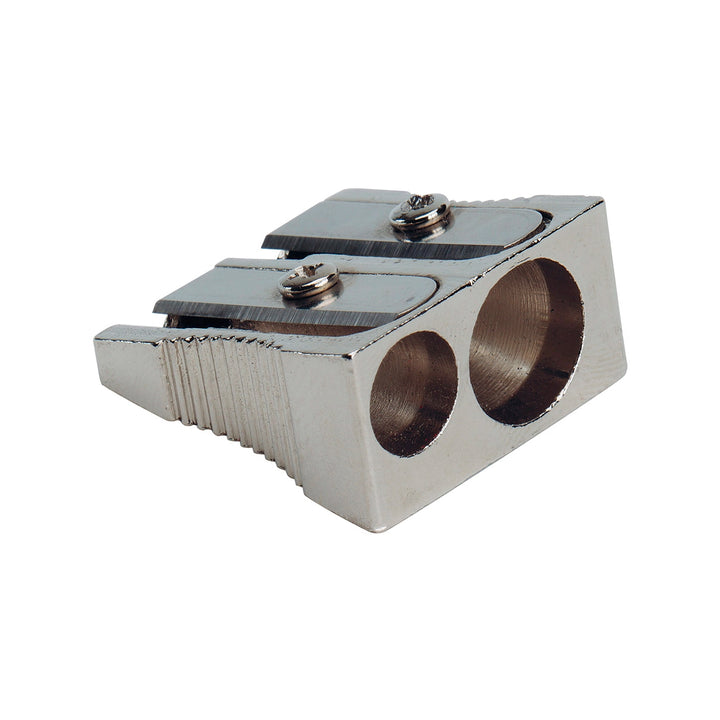 Q-CONNECT - Pack de 4 Sacapuntas Metálico de 2 Usos