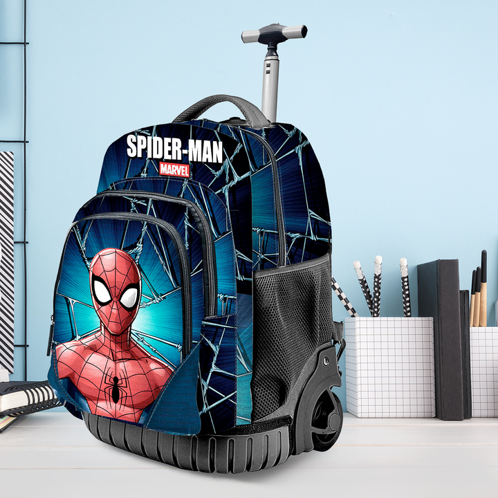 KARACTERMANIA - Spiderman Maximum Mochila Escolar con Ruedas Trolley GTS FAN
