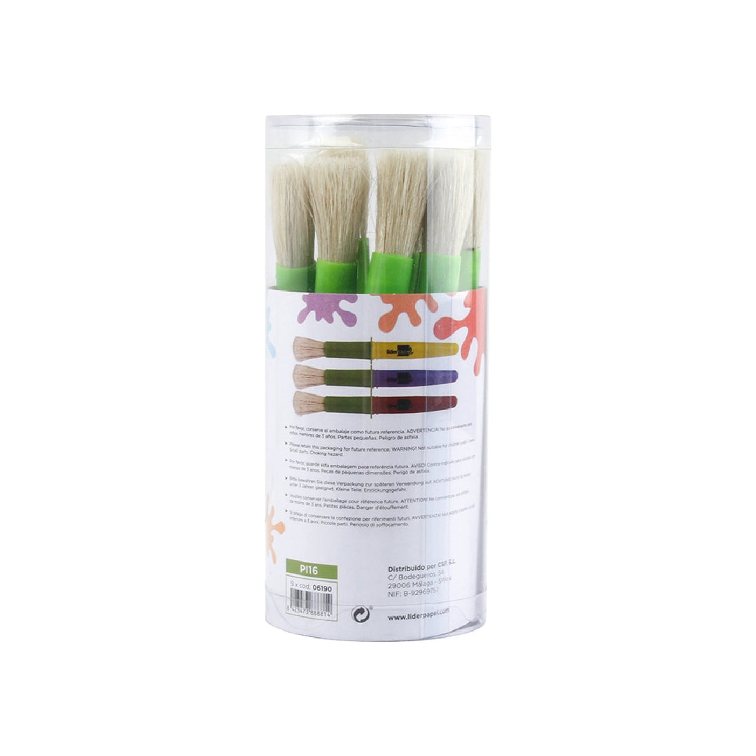 LIDERPAPEL - Pinceles Escolares Liderpapel Grueso
