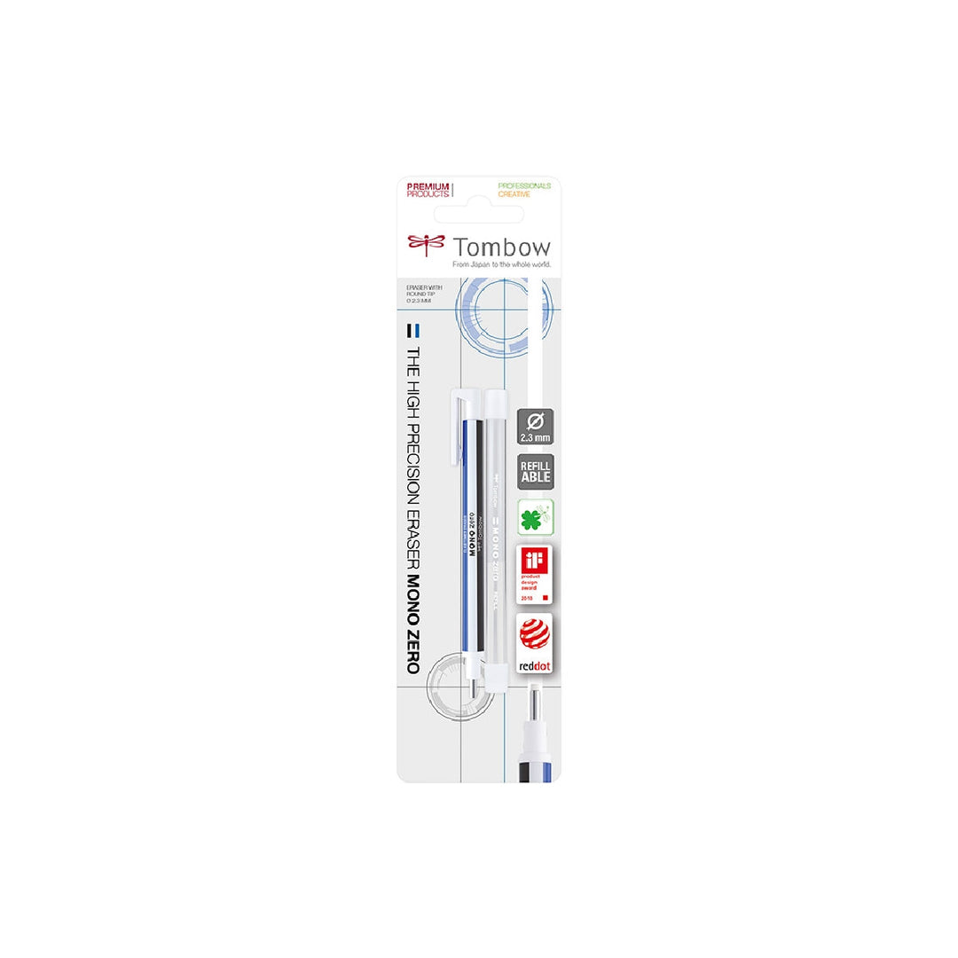 TOMBOW - Portagomas Tombow Monocromo Zero Punta Redonda 2.3 mm Diametro