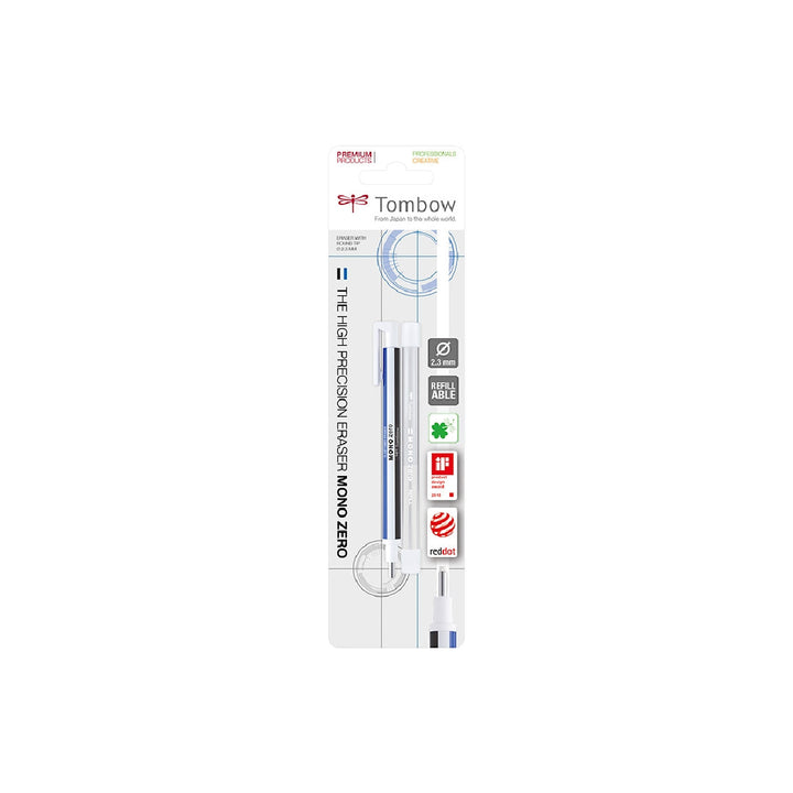 TOMBOW - Portagomas Tombow Monocromo Zero Punta Redonda 2.3 mm Diametro