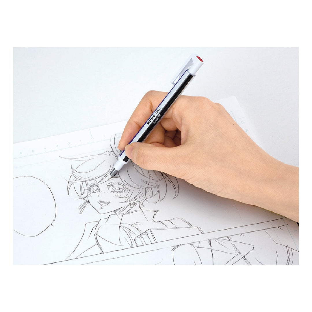 TOMBOW - Portagomas Tombow Monocromo Zero Punta Redonda 2.3 mm Diametro