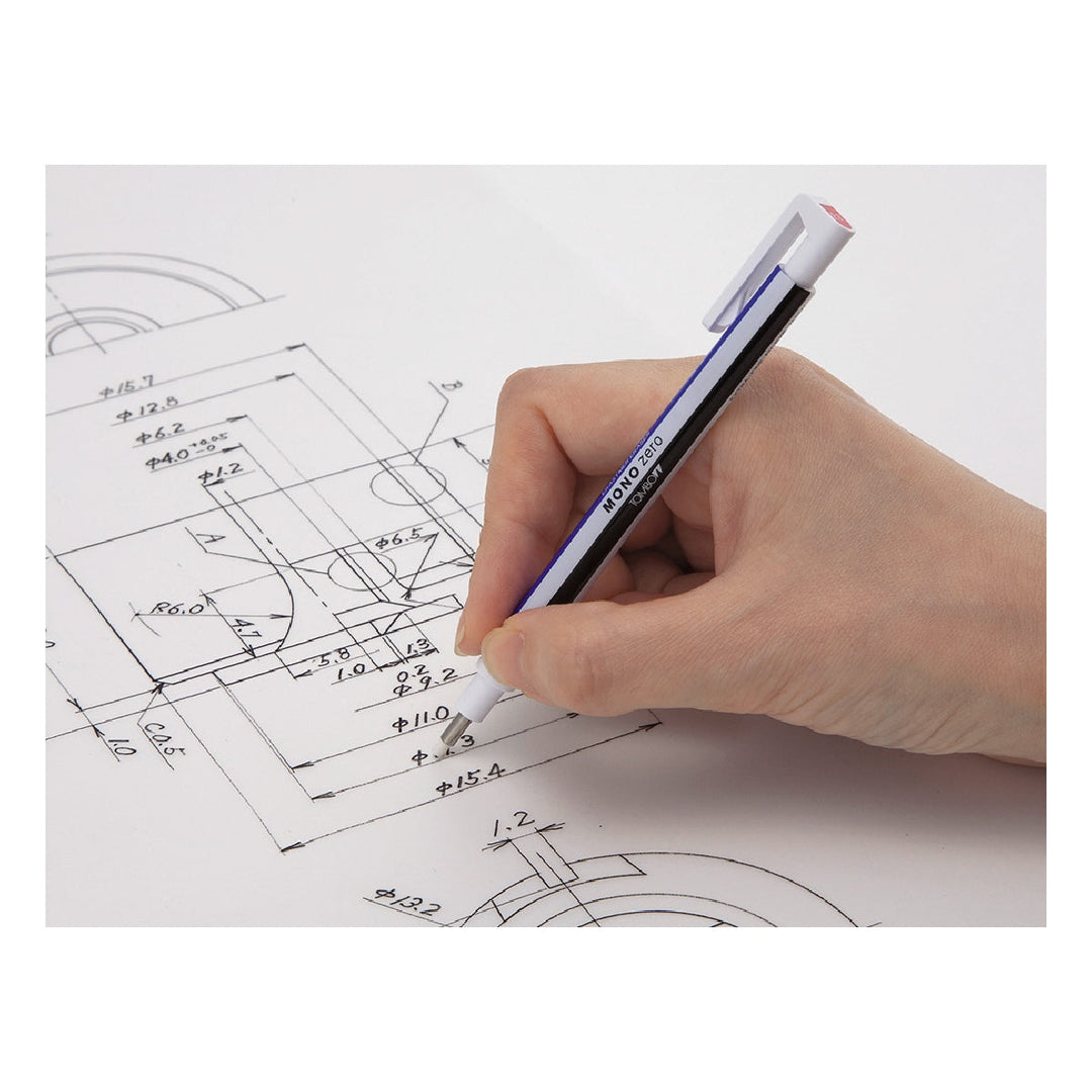 TOMBOW - Portagomas Tombow Monocromo Zero Punta Redonda 2.3 mm Diametro