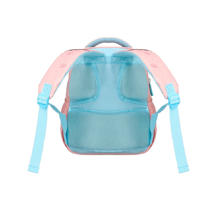 LIDERPAPEL - Cartera escolar liderpapel moc hila multibolsillo infantil rainbows rosa 350x110x270 mm. 