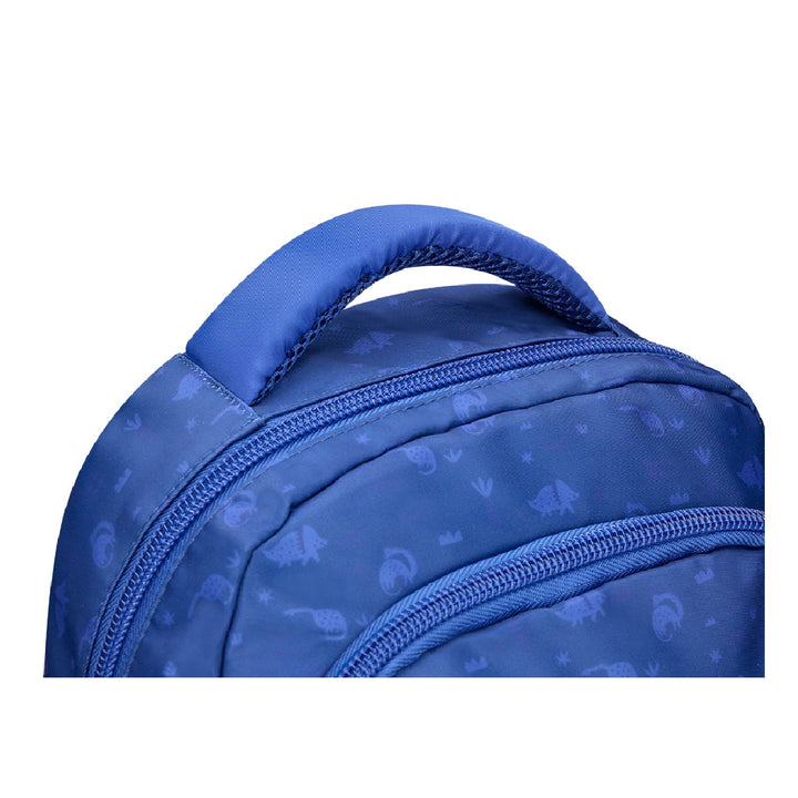 LIDERPAPEL - Cartera escolar liderpapel moc hila multibolsillo infantil dino azul 350x110x270 mm. 