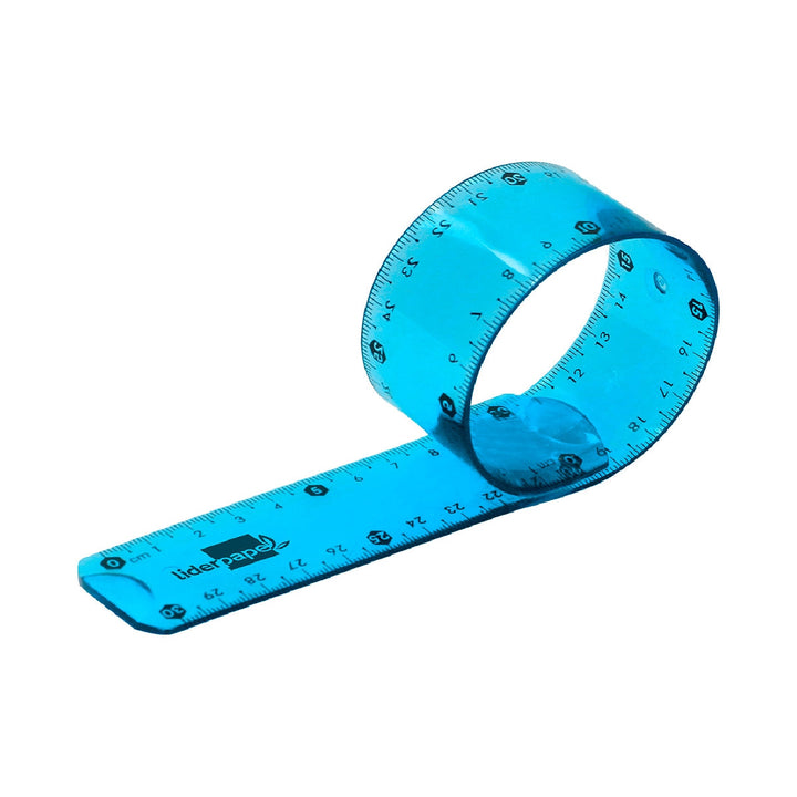LIDERPAPEL - Regla Liderpapel Plastico Flexible 30 cm Colores Surtidos