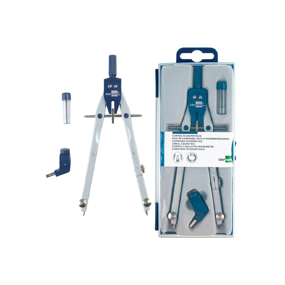 LIDERPAPEL - Compas Liderpapel Micrometrico Con Adaptador