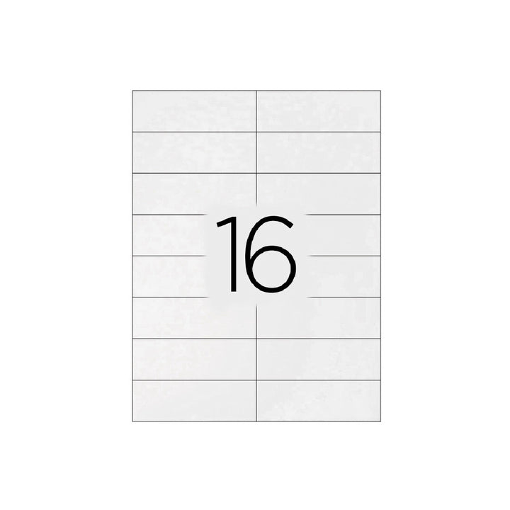 Q-CONNECT - Etiqueta Adhesiva Q-Connect Kf10653 Tamano 105x35 mm Fotocopiadora Laser -Ink-Jet Caja Con 100 Hojas Din A4