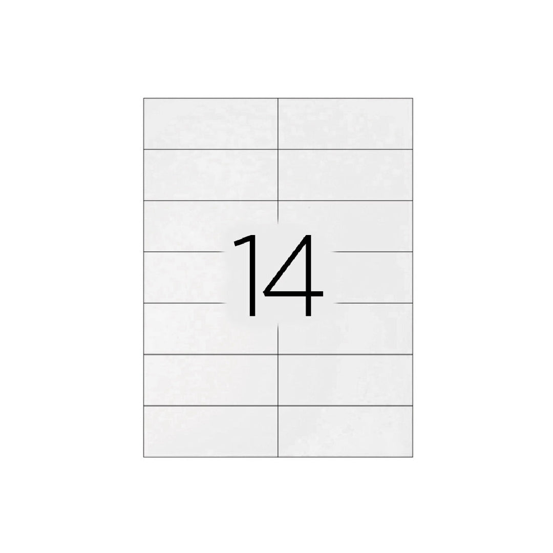 Q-CONNECT - Etiqueta Adhesiva Q-Connect Kf10655 Tamano 105x42 mm Fotocopiadora Laser Ink-Jet Caja Con 100 Hojas Din A4