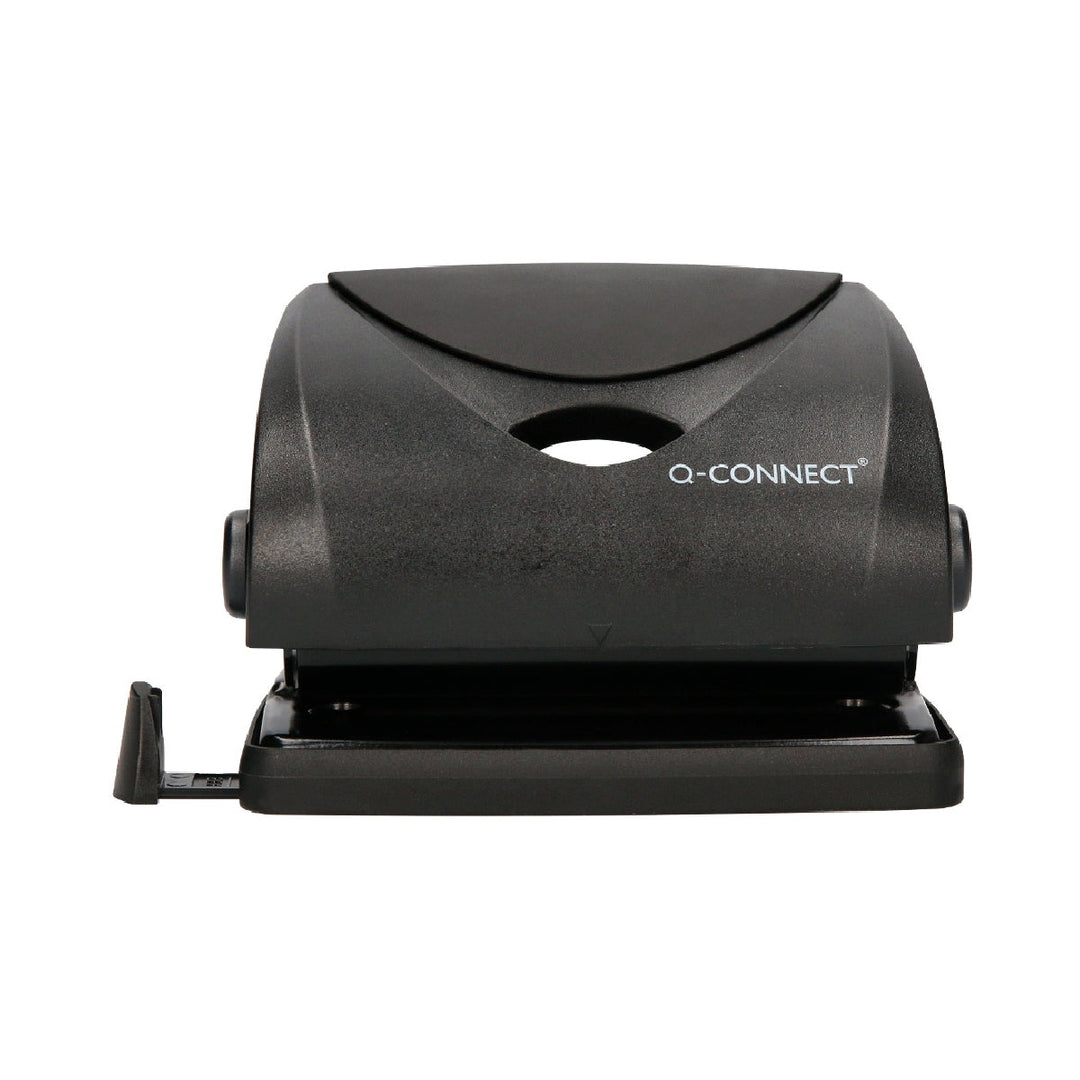 Q-CONNECT - Taladrador q-connect kf01234 negro abertura 2 mm capacidad 20 hojas. 