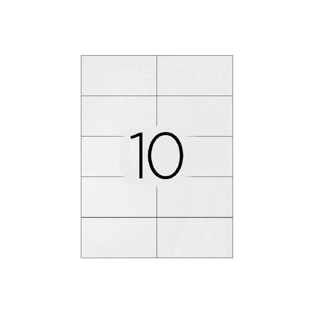 Q-CONNECT - Etiqueta Adhesiva Q-Connect Kf10658 Tamano 105x57 mm Fotocopiadora Laser Ink-Jet Caja Con 100 Hojas Din A4