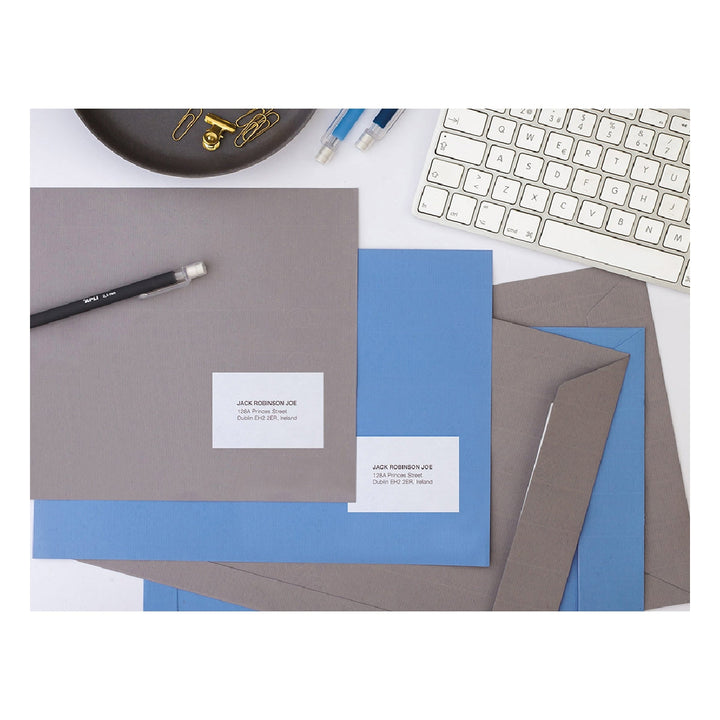 Q-CONNECT - Etiqueta Adhesiva Q-Connect Kf10658 Tamano 105x57 mm Fotocopiadora Laser Ink-Jet Caja Con 100 Hojas Din A4