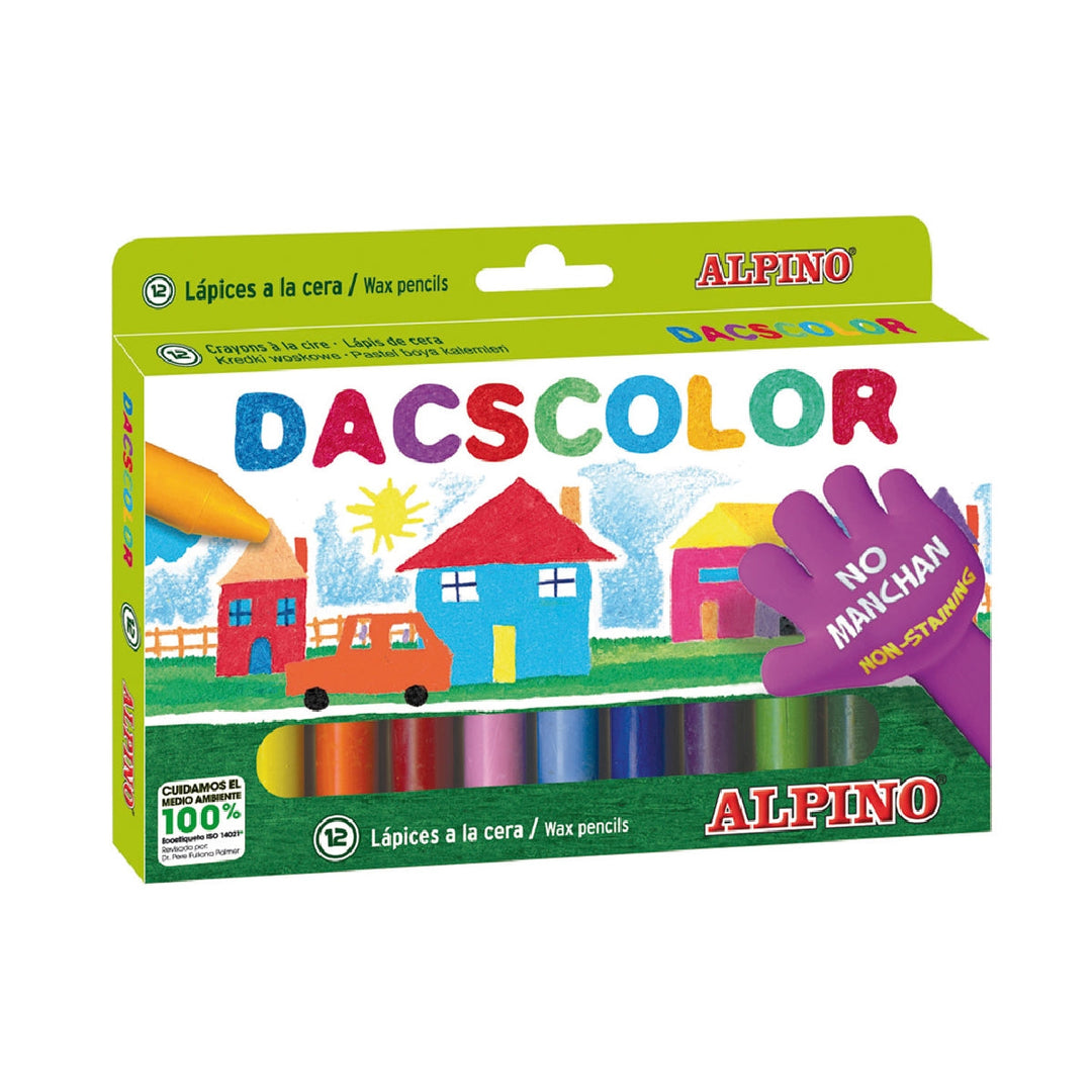 CERA - Lapices Cera Dacscolor Caja de 12 Colores