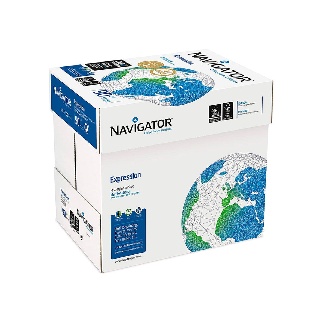 NAVIGATOR - Papel Fotocopiadora Navigator Din A4 90 Gramos Paquete de 500 Hojas