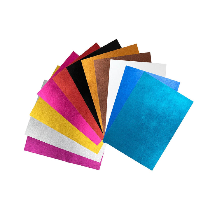 LIDERPAPEL - Goma Eva Con Purpurina Liderpapel 50x70cm 60g/M2 Espesor 2mm Violeta