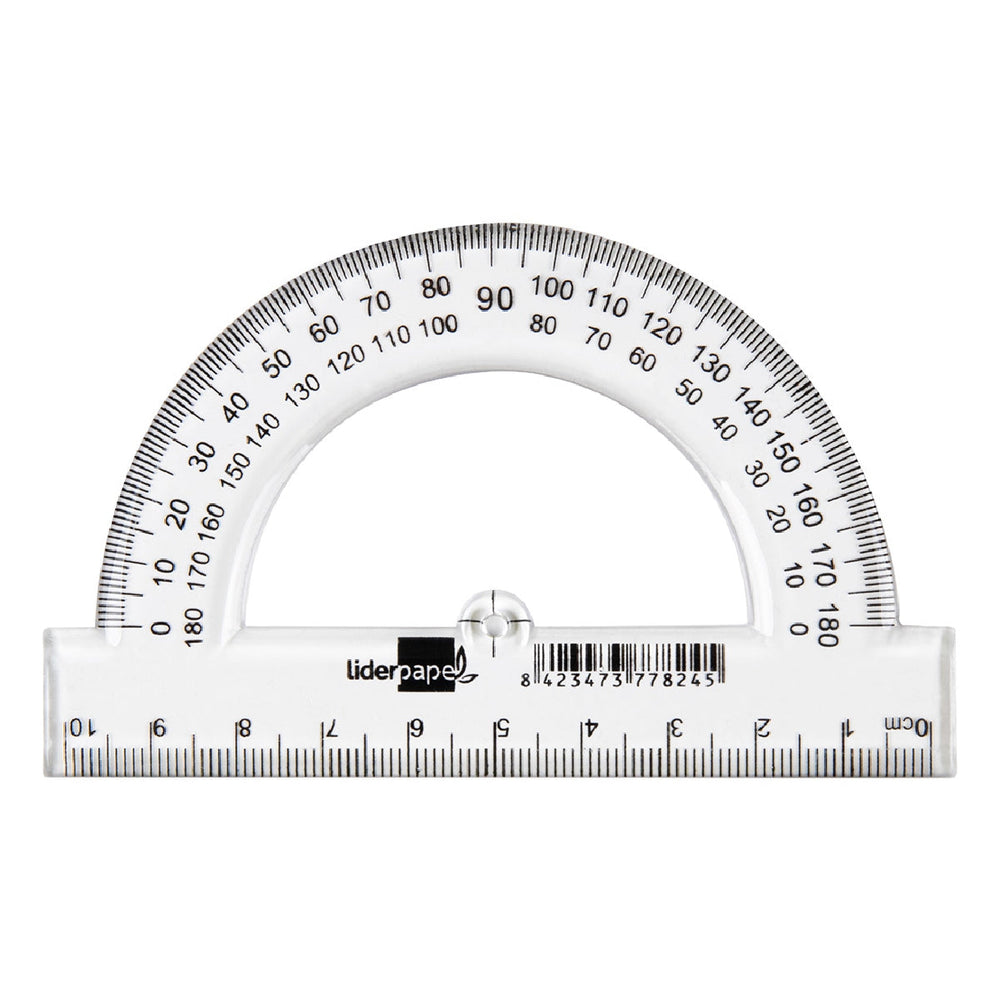 LIDERPAPEL - Semicirculo Liderpapel 10 cm Plastico