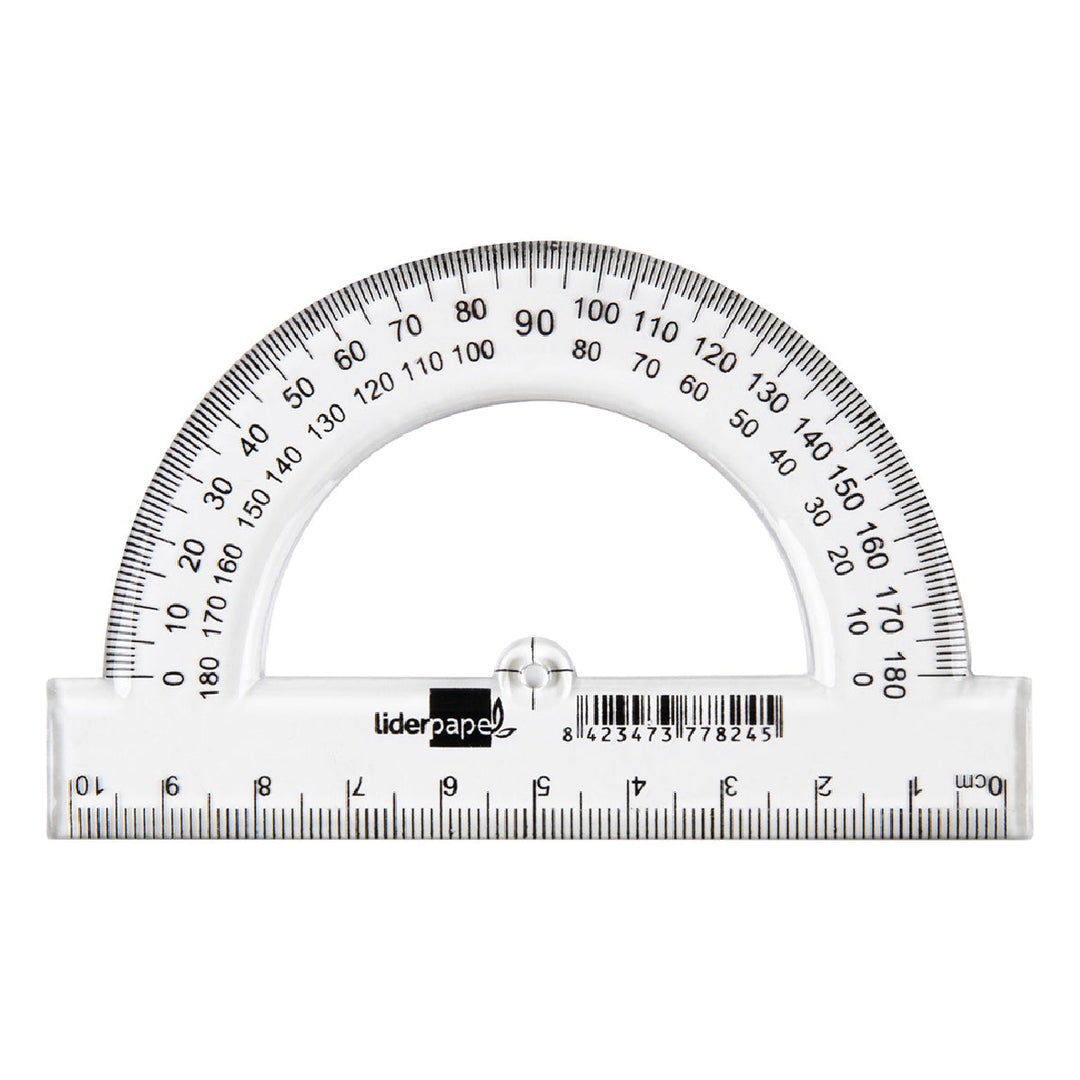 LIDERPAPEL - Semicirculo Liderpapel 10 cm Plastico