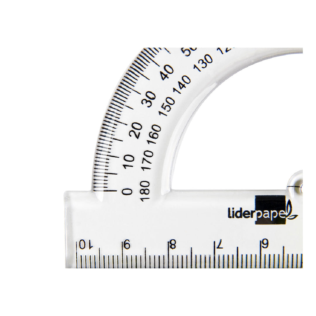 LIDERPAPEL - Semicirculo Liderpapel 10 cm Plastico