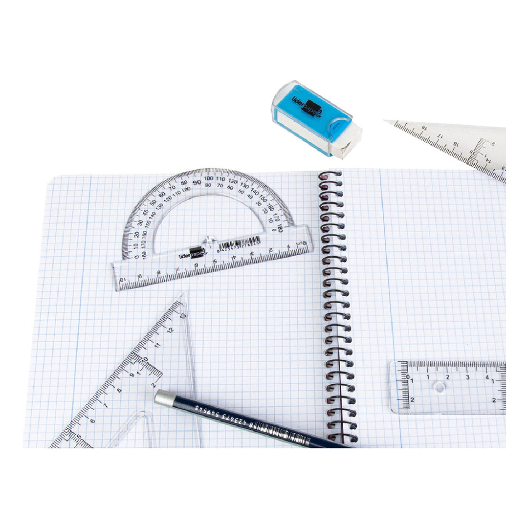 LIDERPAPEL - Semicirculo Liderpapel 10 cm Plastico