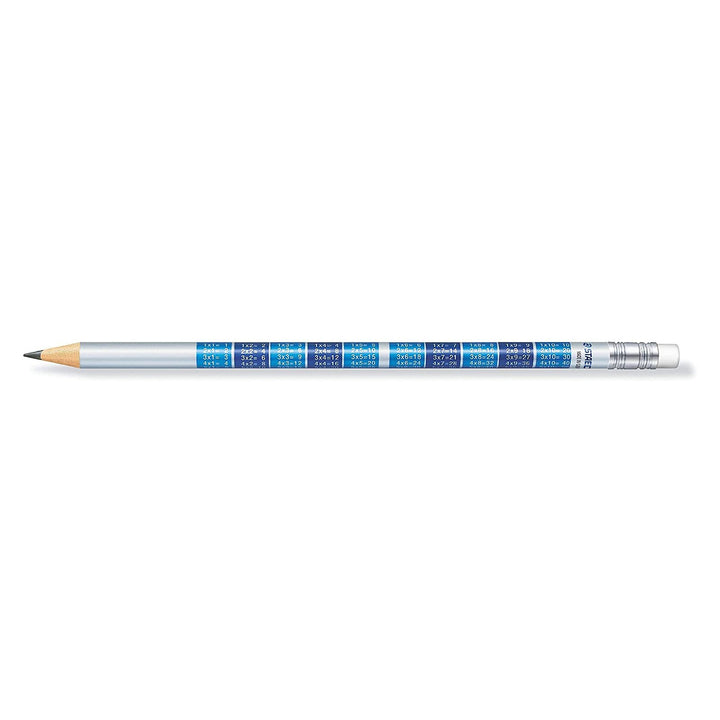 STAEDTLER 1822-KP72 - Set 2 Lápices Escolares 2HB con las Tablas de Multiplicar y Goma de Borrar