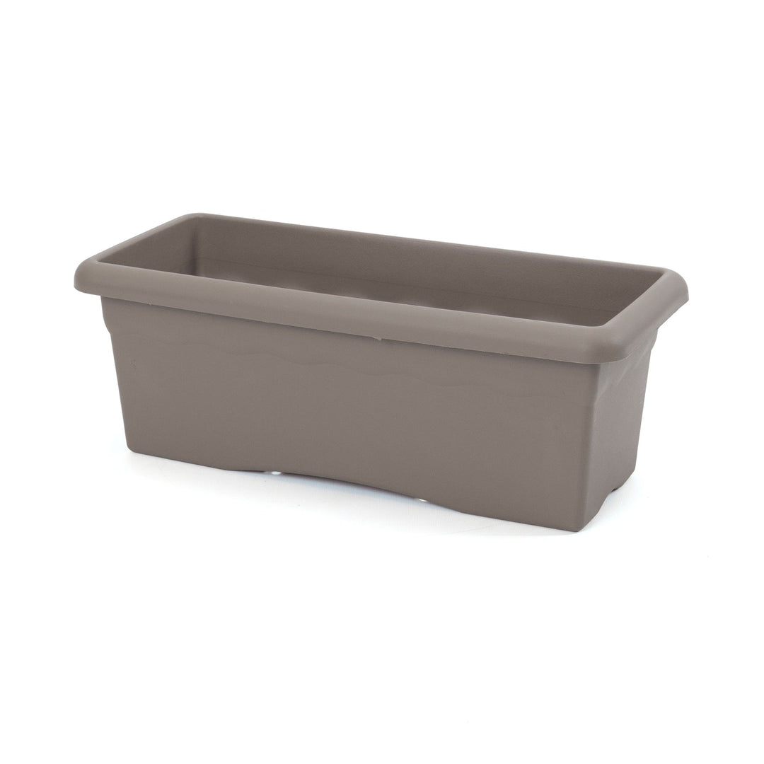 Plastiken TERRA - Jardinera Rectangular, Medida 60 cm 22L. Taupe