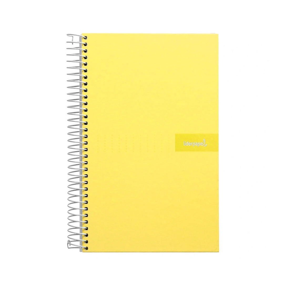 LIDERPAPEL - Cuaderno Espiral A4 con Margen 80h 90gr. AMARILLO