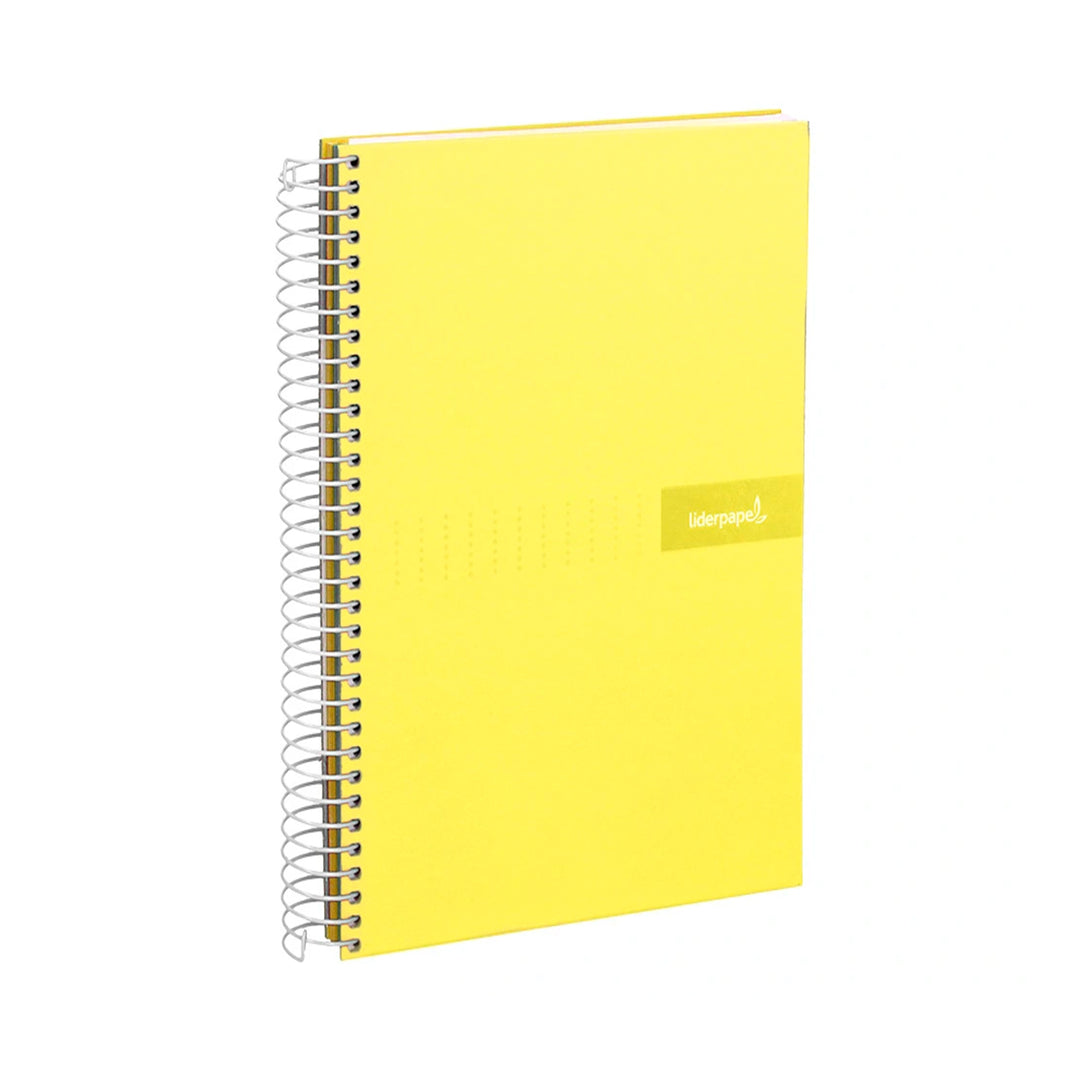 LIDERPAPEL - Cuaderno Espiral A4 con Margen 80h 90gr. AMARILLO