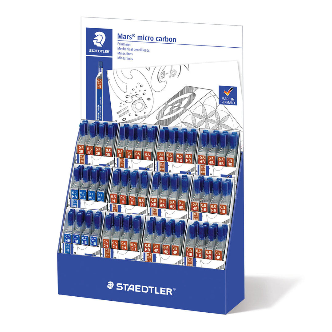 Staedtler Mars - Tubo 12 Minas para Portaminas de Dureza HB, Ancho de Línea 0.5 mm