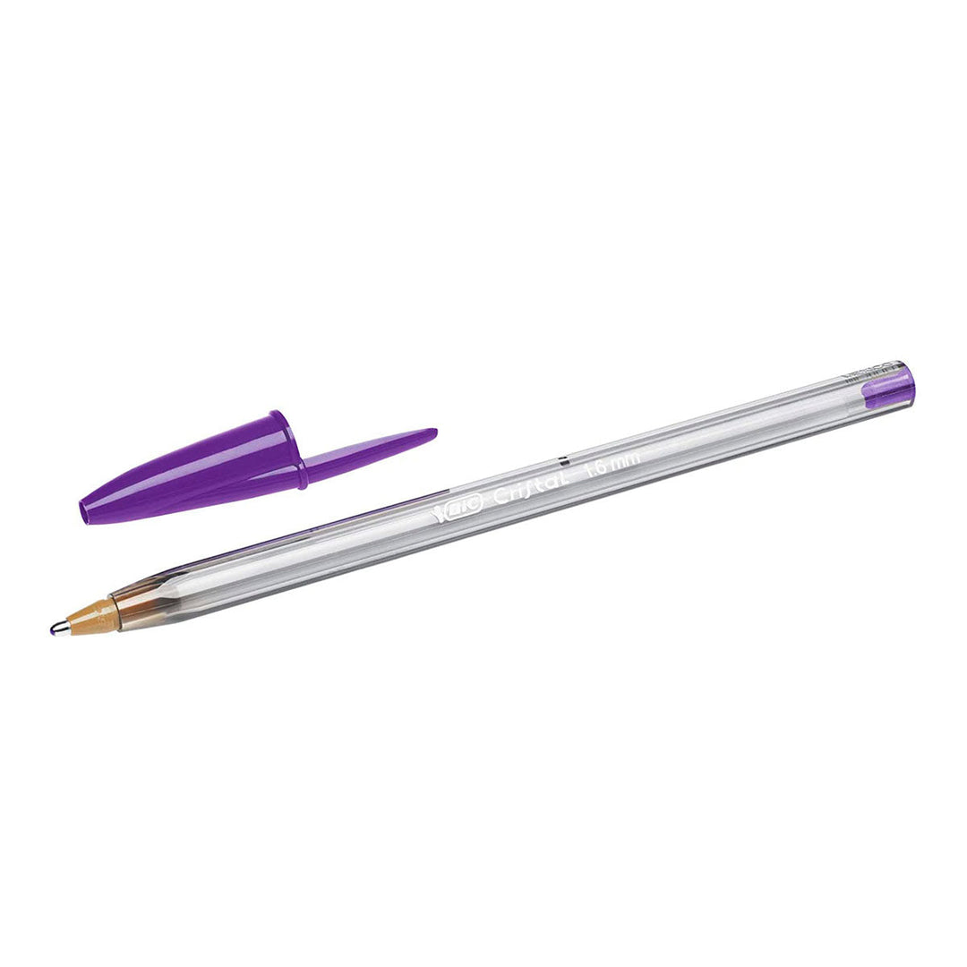 BIC Cristal - Pack de 10 Bolígrafos de Colores de Punta Ancha