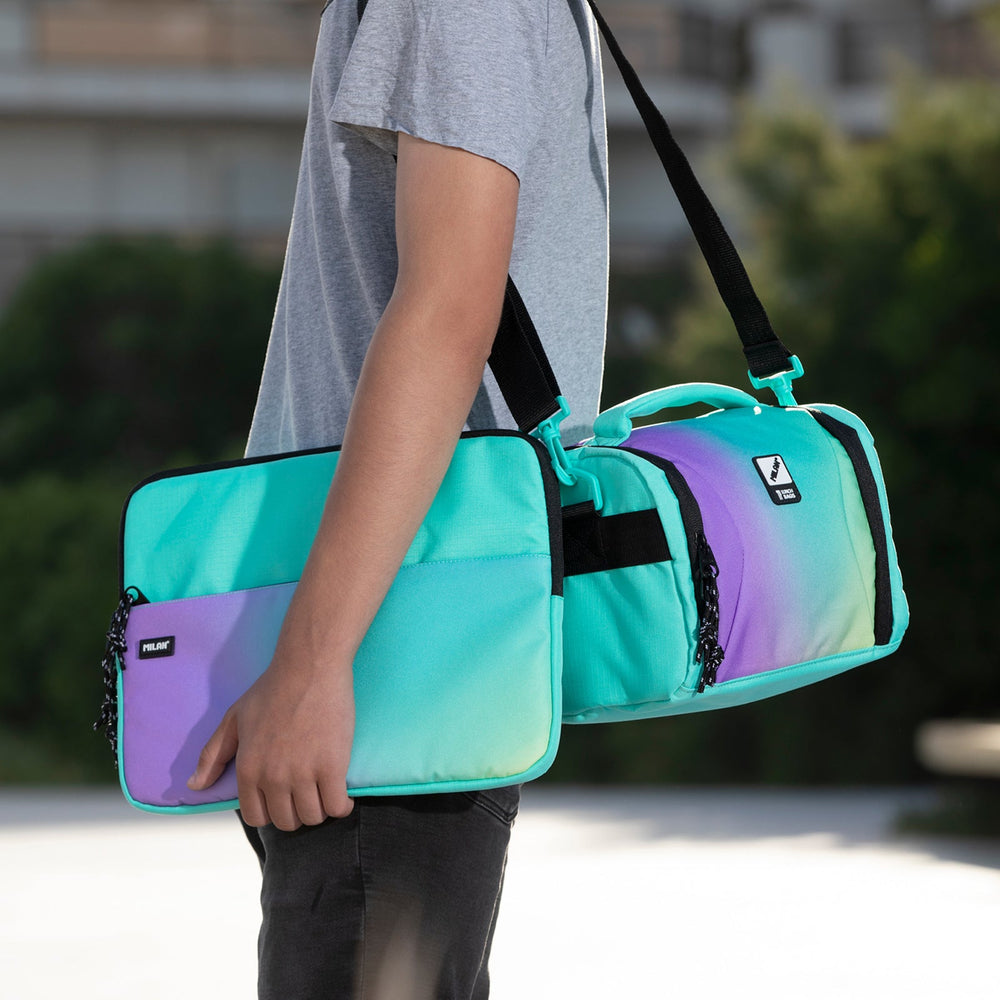 MILAN Sunset -  Funda para Portátil con Interior Aterciopelado. Turquesa