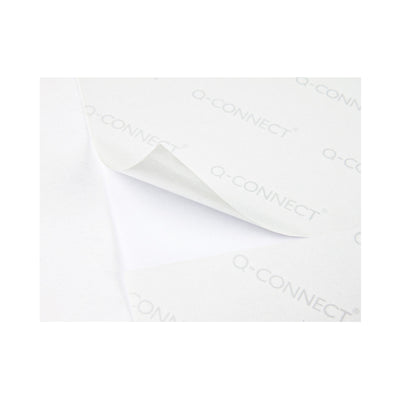Q-CONNECT KF01585 - Caja 100 Hojas DIN A4 de 14 Etiquetas Adhesivas 99.1x38.1 mm Copia Laser InkJet Blancas
