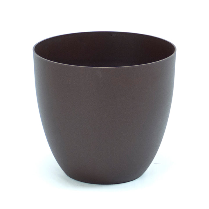 Plastiken TES - Maceta Redonda Cuenco Diámetro 32 cm Capacidad 17.5L. Bronce