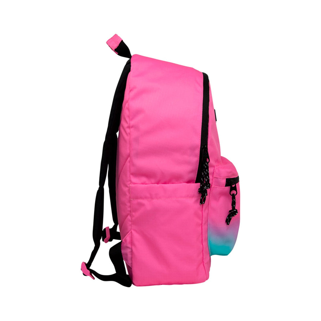 MILAN Sunset -  Mochila Escolar 2 Cremalleras con Divisor para Portátil. Capacidad 22L. Rosa